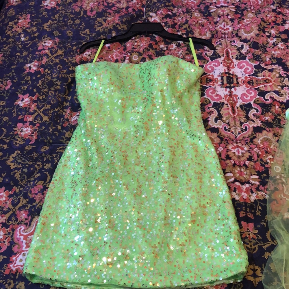 Green Party dress